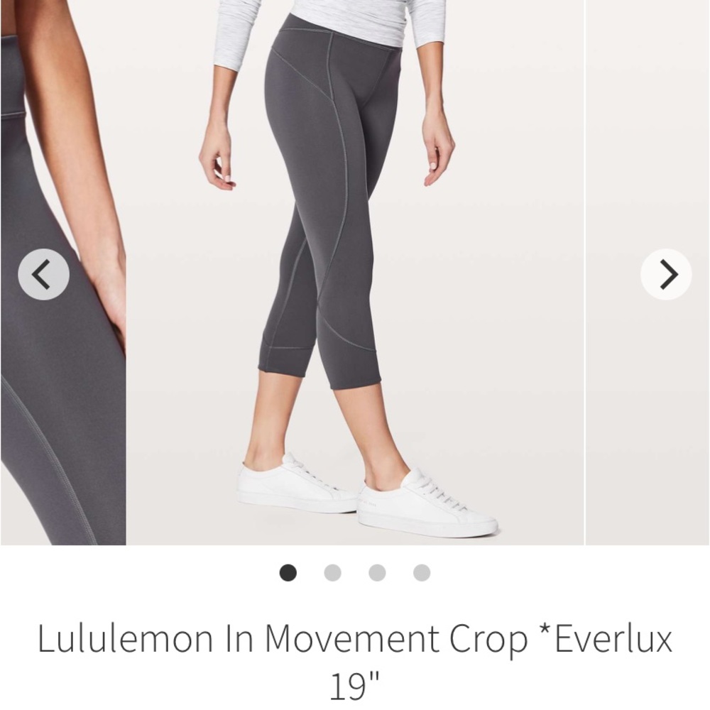 Lululemon In Movement Crop *Everlux 19"